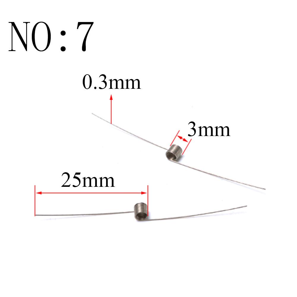 20 Stück Drahtdurchmesser 0,3 mm Mikro Mini 304 Edelstahl Torsionsfeder Für Schmuck