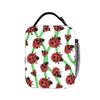 Ladybug Green Vine Lunch Bag School Portable Lunch Box For Unisex Oxford Print Cooler Bag