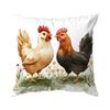 1 Stück Hahn Kissenbezug Für Zuhause Wohnzimmer Schlafzimmer Sofa Büro Dekorative Kissenhülle Weiche Kuschelkissen 45X45cm