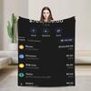 Crypto Wallet Interface Blankets Quality Super Soft Tech Finance Digital Asset Throw Blanket Living Room Graphic Bedspread