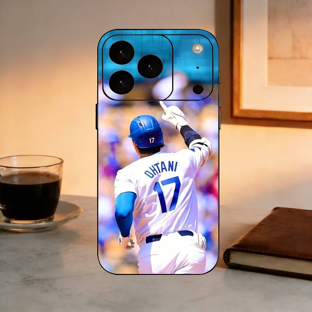 Baseball 17 S-Shohei O-Ohtani Phone Case For iPhone 17,16,15,14,13,12,11 Plus,Pro Max,XS,Soft Silicone Black Cover