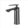 Grey Basin Faucet Hot and Cold Mixers Bathroom Wash Basin Faucets Taps Single Handle Cream White Basin Faucets