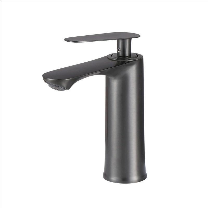 Grey Basin Faucet Hot and Cold Mixers Bathroom Wash Basin Faucets Taps Single handle Cream White Basin Faucets