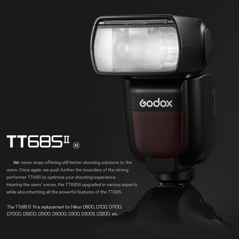 Godox Thinklite TT685IIN TTL On-Camera Speedlight 2.4G Wirelss X System Flash GN60 High Speed