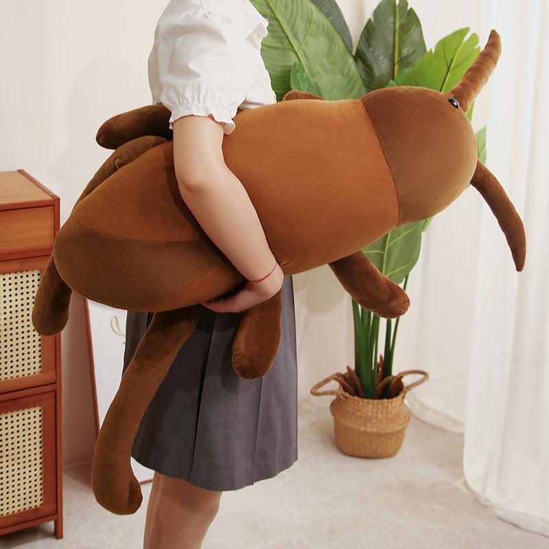 New 40-80CM Simulation Cockroach Insect Animal Plush Toy Doll Super Soft Toys Throw Pillow Baby Comfort Doll Funny Home Decor