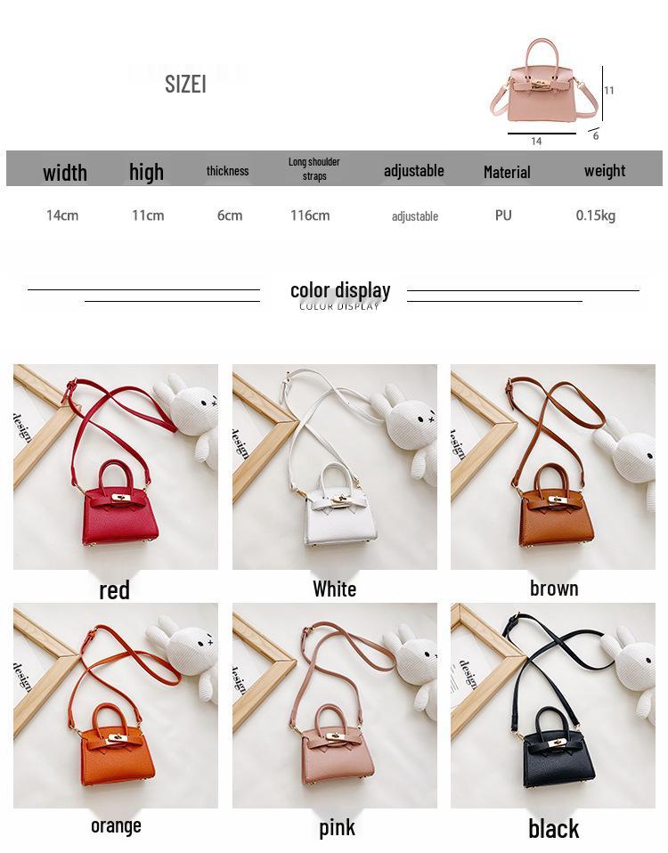 Stilvolle Mini-Prinzessin Umhängetasche: Trendige Kelly Handtasche & Vielseitiges Münzportemonnaie für Mädchen