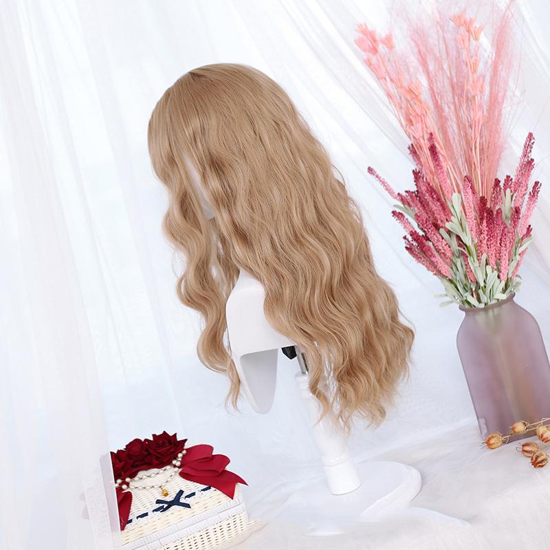 Bybrana Women's Fashion Wigs Are Suitable For Daily Wear Mid-Point Curly Hair Long Hair Chemical Fiber Hair