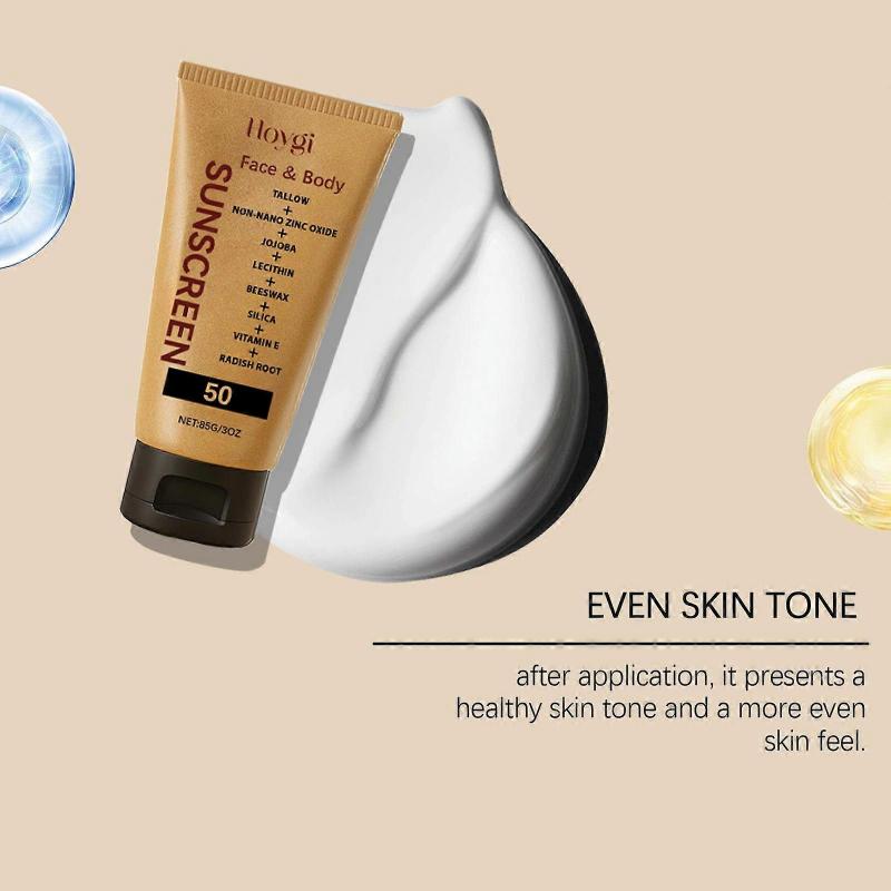 Hoygi Lightweight Protective Cream Moisturizing and Moisturizing Summer Outdoor Isolation Protection Natural Lightweight Non-Sticky Protective Cream