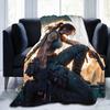 Tomb-Raider Lara Croft Blanket Cover Fleece Survival Video Game Warm Throw Blanket for Sofa Couch Quilt Multi-function