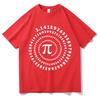 Hot Sale Mens High Quality Cotton Crewneck Funny Pi Print Summer Loose Tshirt Short Sleeve Gothic Oversized Tshirt Casual Tops