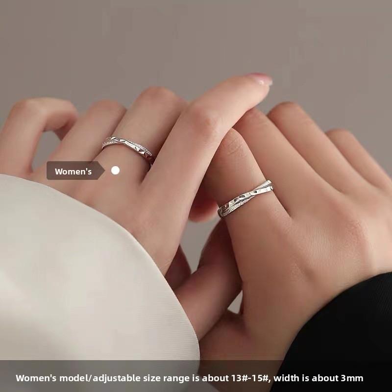 Мужское и женское нишевое кольцо Звездное море 1pcs woman