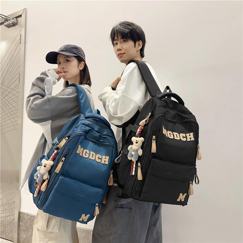 Schoolbag Large Capacity Multi-layer School Bag Junior High School Student Male and Female High School Student Backpack Burden Reduction Ridge