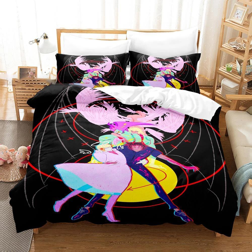 Devilman Crybaby Bedding Set Boys Girls Twin Queen Size Duvet Cover Pillowcase Bed Kids Adult Fashion Home Textileextile