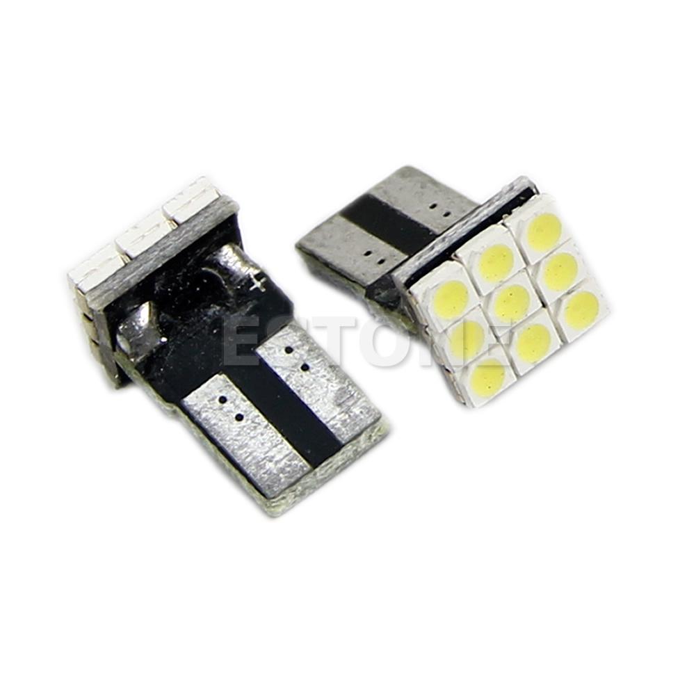 2Pcs T10 194 168 W5W 9 LED 3528 LED Bulb for Car Headlight Turn Lamp