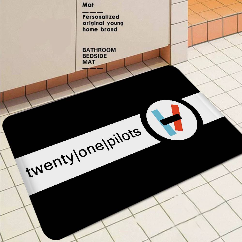 Popular T-Twenty One Pilot Kitchen Mat Nordic Style Bedroom Living Room Doormat Home Balcony Anti-Slip Welcome Rug
