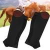 2Pcs Leather Half   Equestrian Horse Riding Half   Leg Guard Protector for Adults