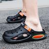 Thick-Soled Wear-Resistant Hole Shoes Men'S Garden Beach Sandals Wear Casual Trend Bag Head Slippers Men