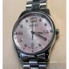 Used New and unused GUCCI GTimeless 30mm watch pink shell diamond YA1265062 women's Gucci mother of pearl