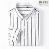 New In Shirt 100%cotton Long-sleeve Shirts for Men Slim Fit Plain Shirt Thin Plaid Striped Tops Fashion Elegants Office Clothes
