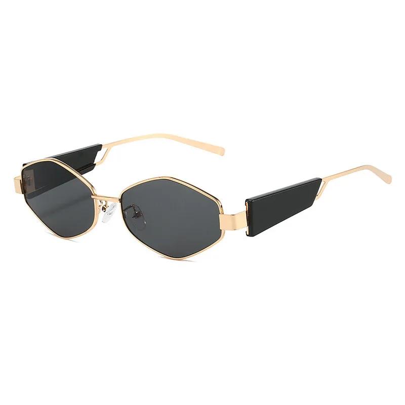 

Popular Fashion Metal Hexagon Sunglasses Women For Men Punk Retro Sun Glasses Luxury Brand Designer Outdoor Driving Eyewear