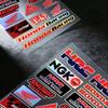 Laser For Honda Motorcycle Reflective Stickers Waterproof Decals For Helmet Scooter Fuel Tank Toolbox Racing