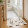 Diatomaceous Earth Bath Mat, Soft, Quick-Drying, Absorbent, Marble Pattern, Asbestos-Free,