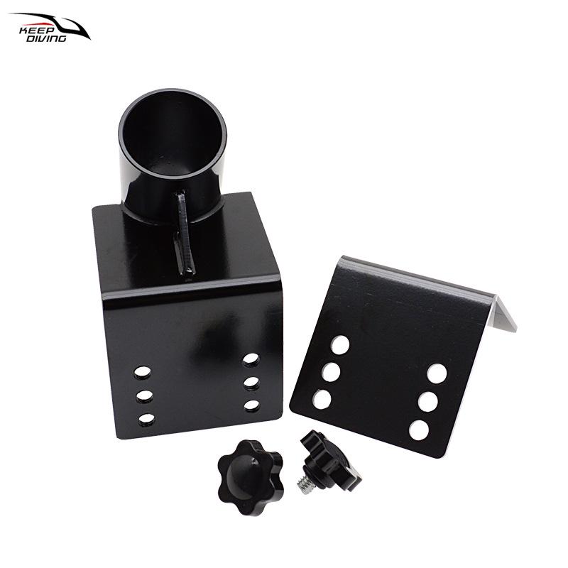 Heavy-Duty Adjustable Ice Fishing Sled Rod Holder - Hands-Free, High-Strength Insert