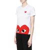 Comme Des Garcons Play Red Half Heart T shirt AZ-T034-051-1