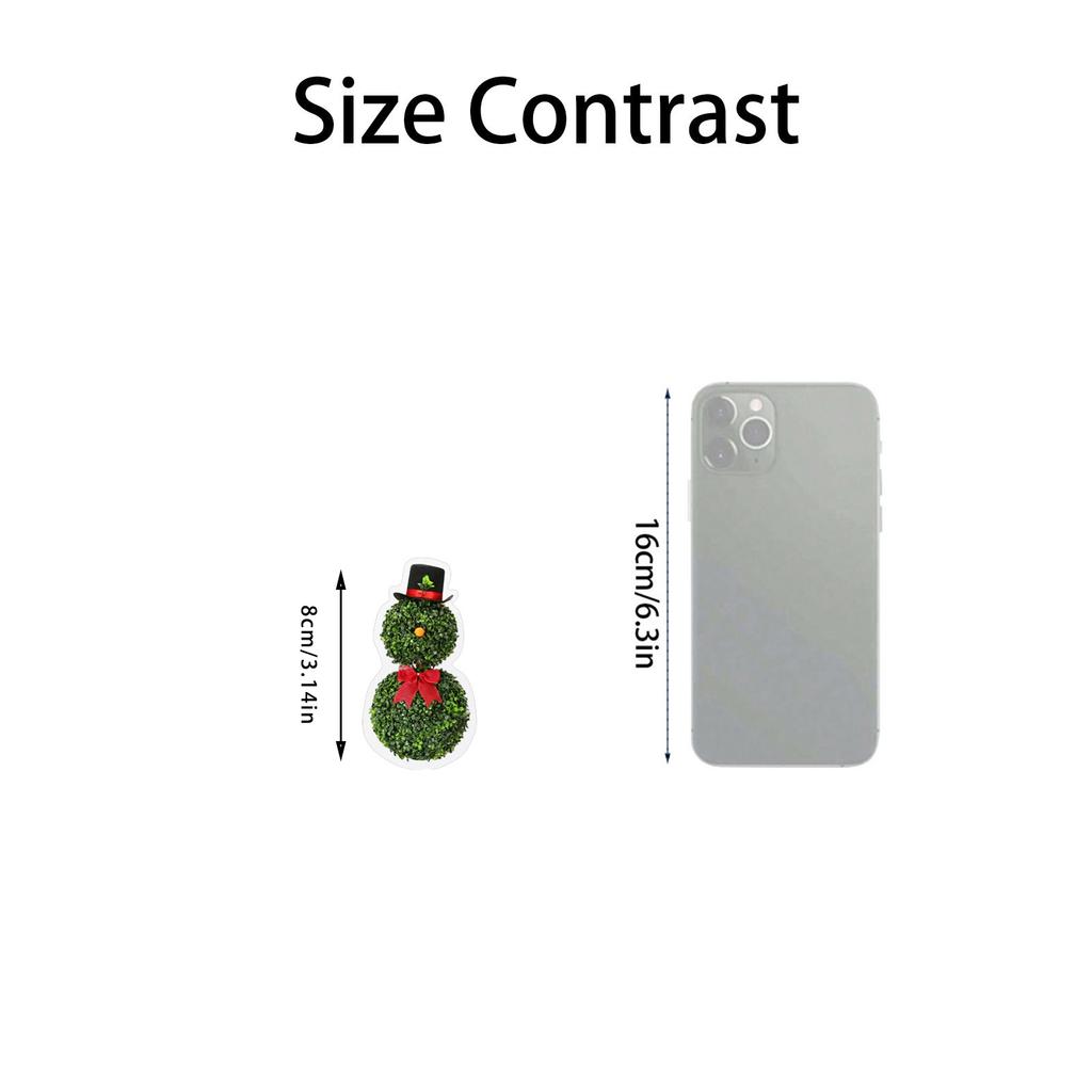 Snowman Shaped Acrylic Pendant