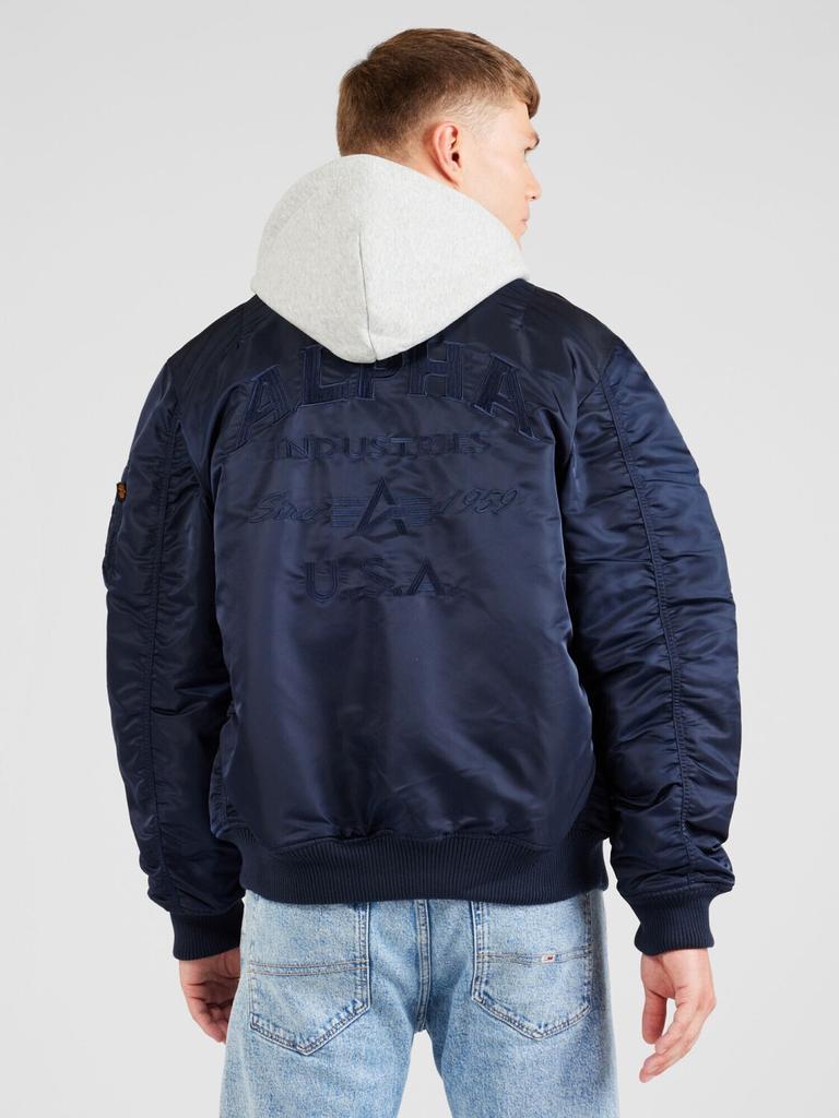 Winter Jacket Alpha Industries MA-1 ZH Back EMB (138105) Ultra Navy