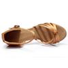 Buty Do Tańca Latino Na Obcasie Blanca 7 Cm Jasnobrązowe 35