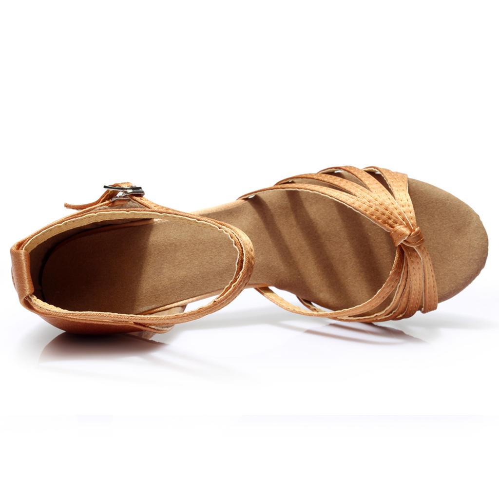 Buty Do Tańca Latino Na Obcasie Blanca 7 Cm Jasnobrązowe 35