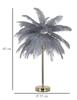 Tischlampe Palm Grau Cm Ø 55X60