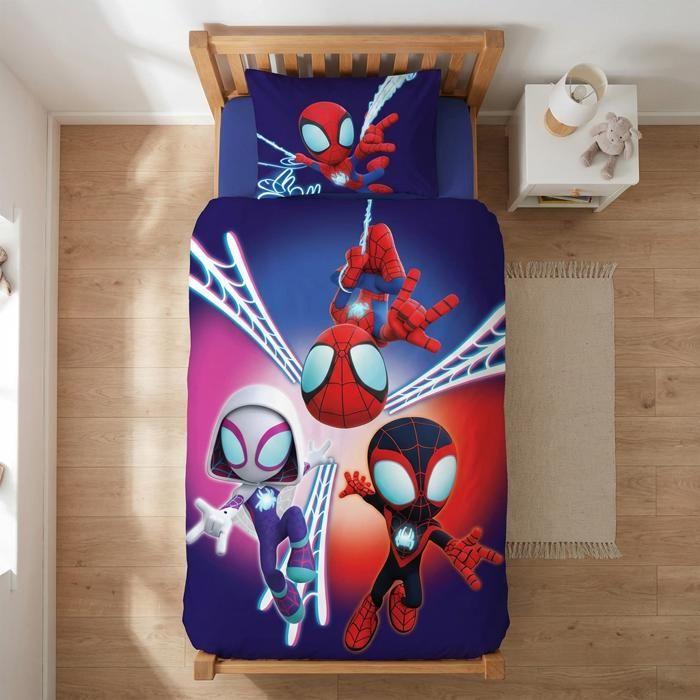 Parure de lit – Spidey, Ghost-Spider, Spin – 100 x 140 – réversible