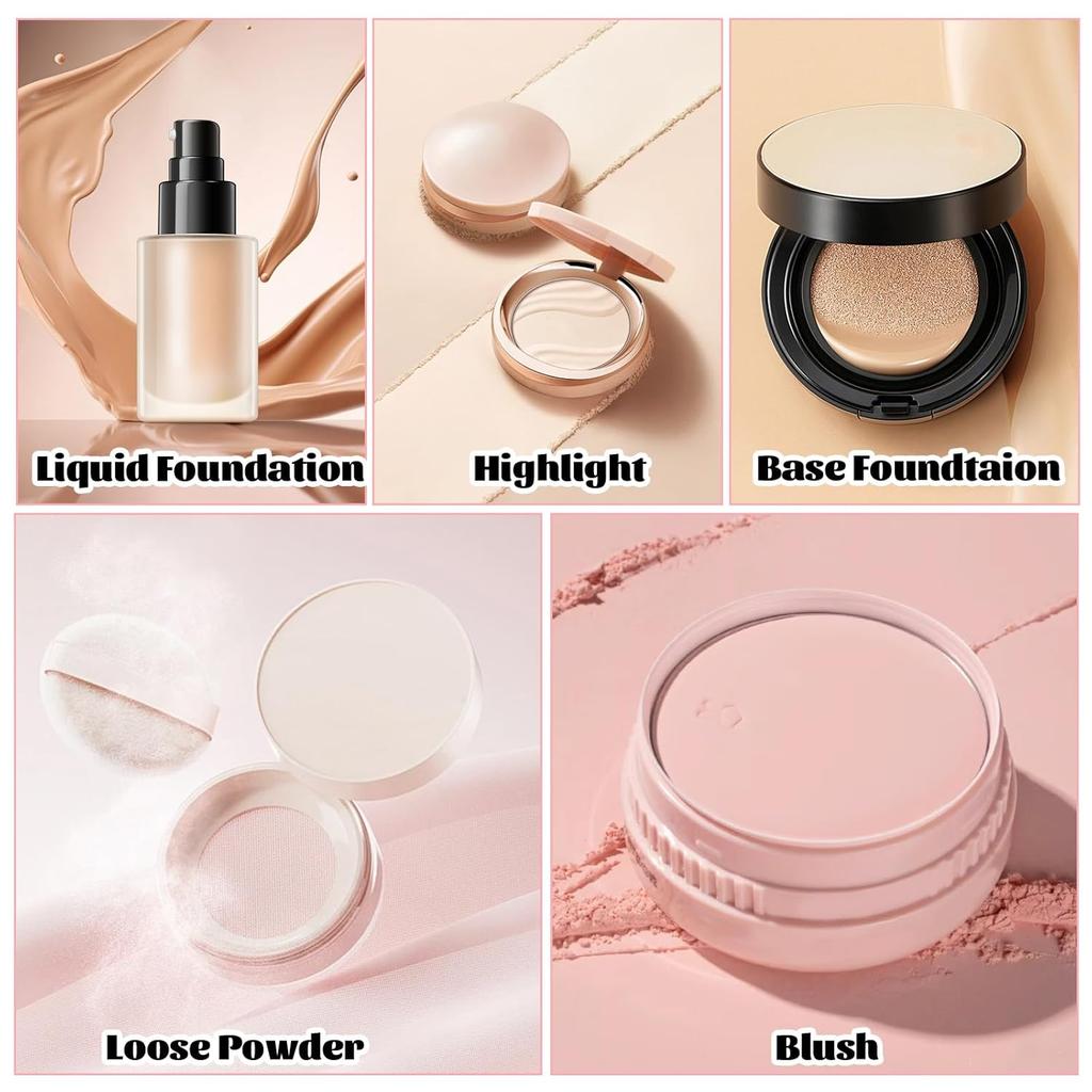 3PCS Nose Contour Brush 3-in-1 U-Shaped Contour Brushes for Makeup Double Eyeshadow Blush Brush for Sculpting and Defining Nose Contour