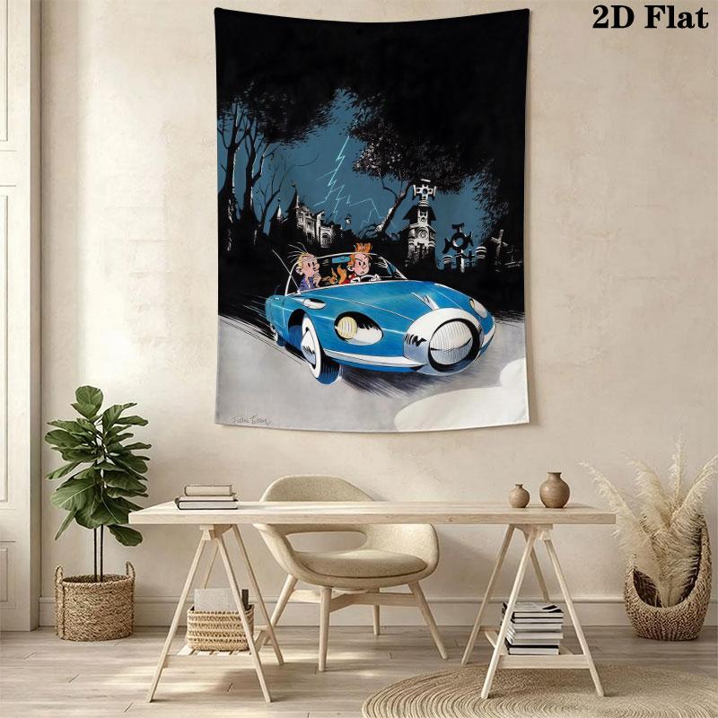 Spirou Honor Wall Tapestry Aesthetic Wall Hanging Printed Fabric Blanket Decorative Tapestries for Bedroom Living Room Home Decor