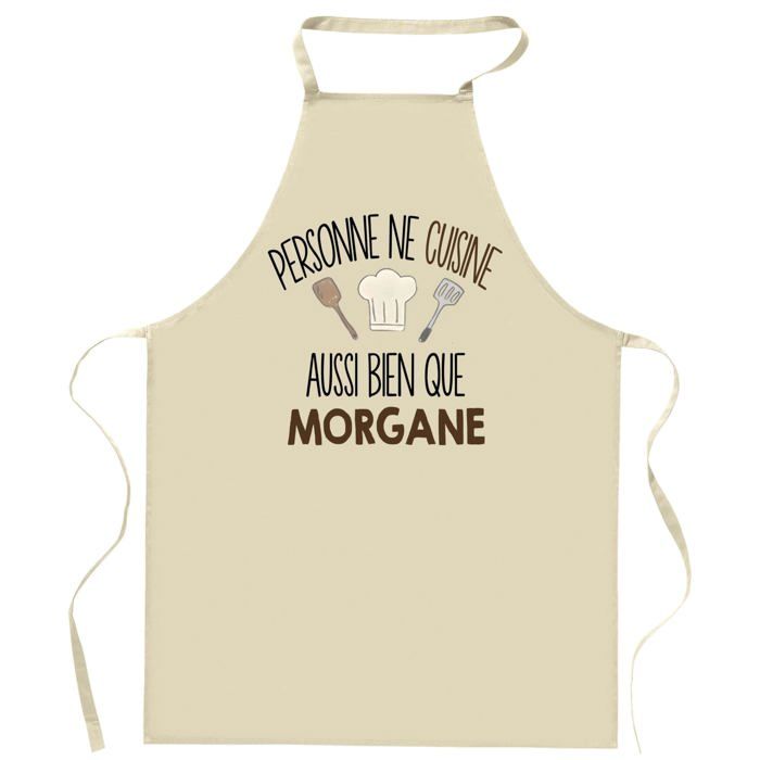 Tablier de cuisine - Planetee Morgane - Impression bretonne - Coton résistant - Liens ajustables