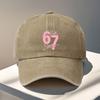 Pc  Number Vintage Baseball Cap  Lightweight In Vintage Style Machine Washable Sixpanel Design with Ventilation Holes P