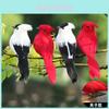 Eco-friendly Foam Bird Sparrow Ornament With Clip For Easy Fixation