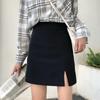 Women's Sexy Skirt Short Solid Zipper Split A-line Skirts Mini Skirt