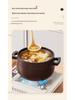 Durable Ceramic Clay Pot for Gas Stoves - Perfect for Rice & Soups, High Heat Resistant, Not Easy To Crack.