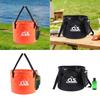 Foldable Fishing Bucket Portable Water Bag Multipurpose Water Storage Container for Hiking Travel Car Washing Gardening Boating