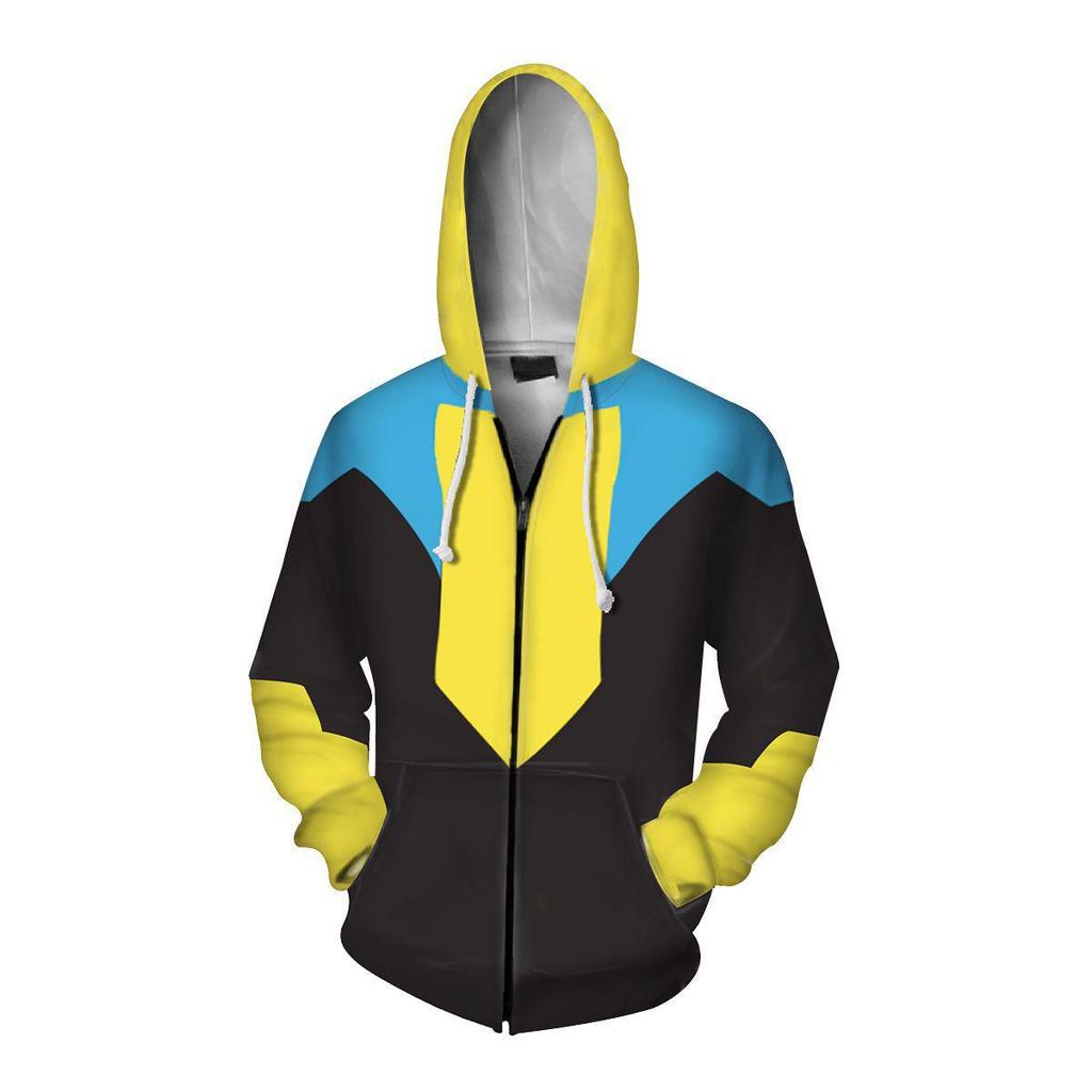 2021 New Arrival Invincible Kids Anime 3D Print Men's Hoodie and Casual Shirt Set