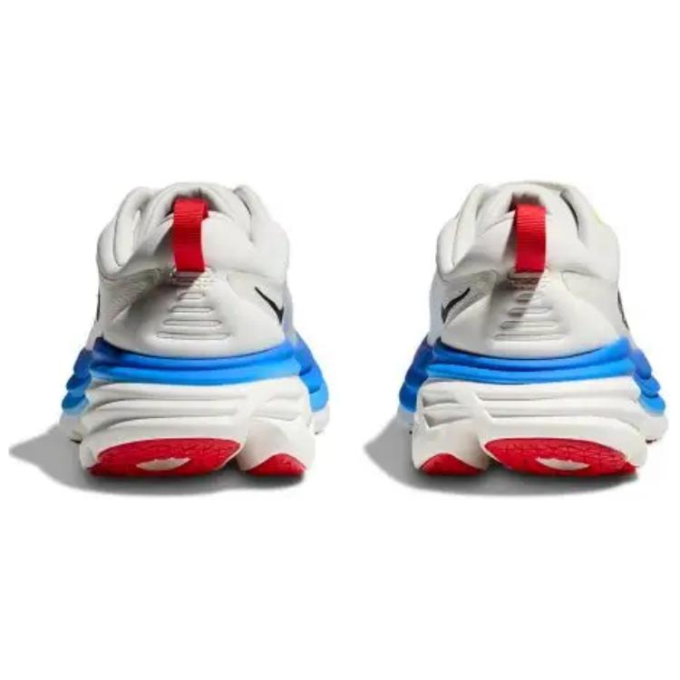 Hoka One One Bondi 8 Blanc De Blanc Virtual Blue Men Sneakers 1123202-BVR