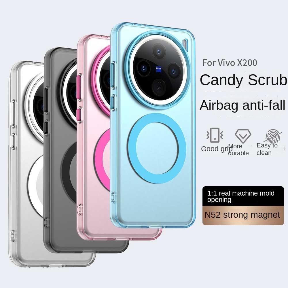 Magsafe Matte Handyhülle Für Oppo Find X8 X8 Pro X8 Ultra X8s Schutzhülle Magnetisches Kabelloses Laden Stoßfeste Rückabdeckung