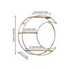 11 In Wall Mounted Shelf Gold Metal Decorative Display Rack  Living Room Display