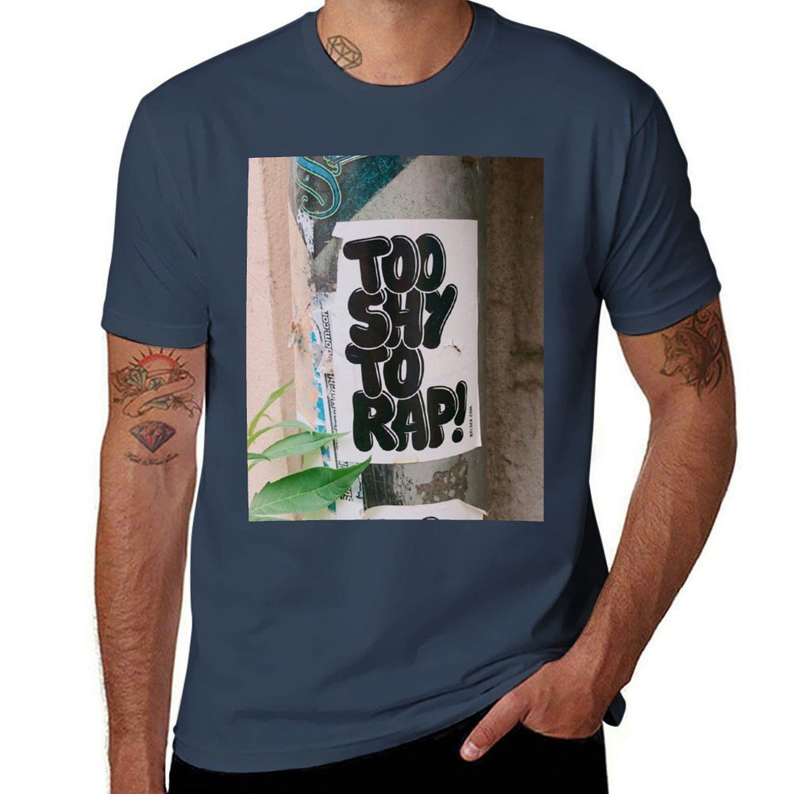 too shy to rap TShirt Basic Tee Shirt for Everyday Outfit S