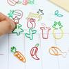 10 Pieces Cartoon Vegetabl Creative Carrot Metal Office School Supplies Cute Paper Clips Gift