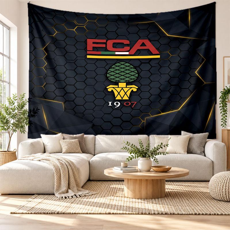 FC Augsburg FC Wall Tapestry, Soft Fabric Wall Hanging, Decorative Backdrop For Bedroom Home Wall Art