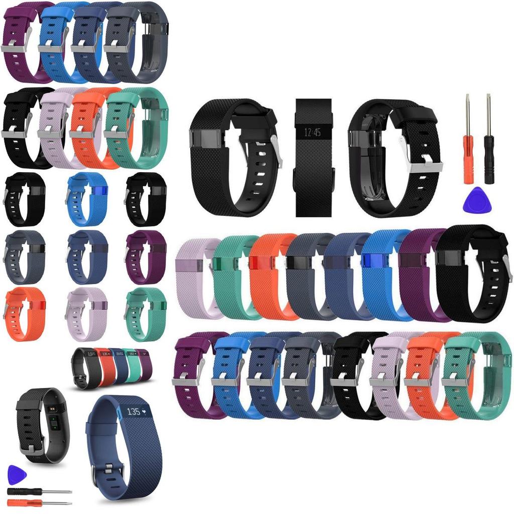 Charge Hr Silikon Ersatzband Deluxe TPU Armband Inklusive Werkzeug Größe L